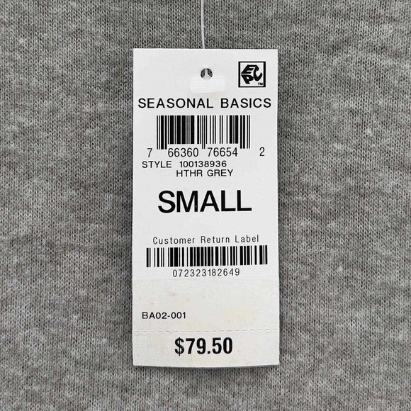 INC Women's 3/4 Sleeve Ruched Midi Dress Sz Small Heather Grey 2pc NWT Flaw 0103 - Picture 10 of 13